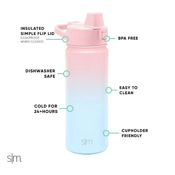 Simple Modern 18oz Insulated Tumbler with Silicone Straw Lid - Picture 3 of 12